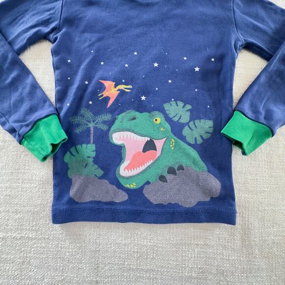Mini Boden Dinosaur Pajama Top VGUC 5/6 - Picture 2 of 3